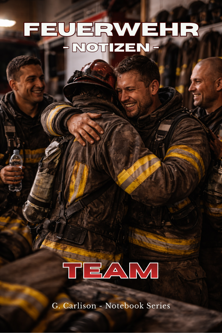 Cover des kreativen Notizbuchs von G. Carlison, liniertes Journal für Webadressen und Passwörter im Kleinformat