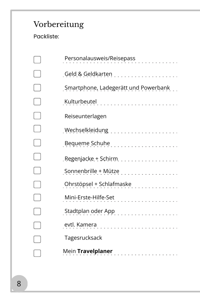 Vorbereitung