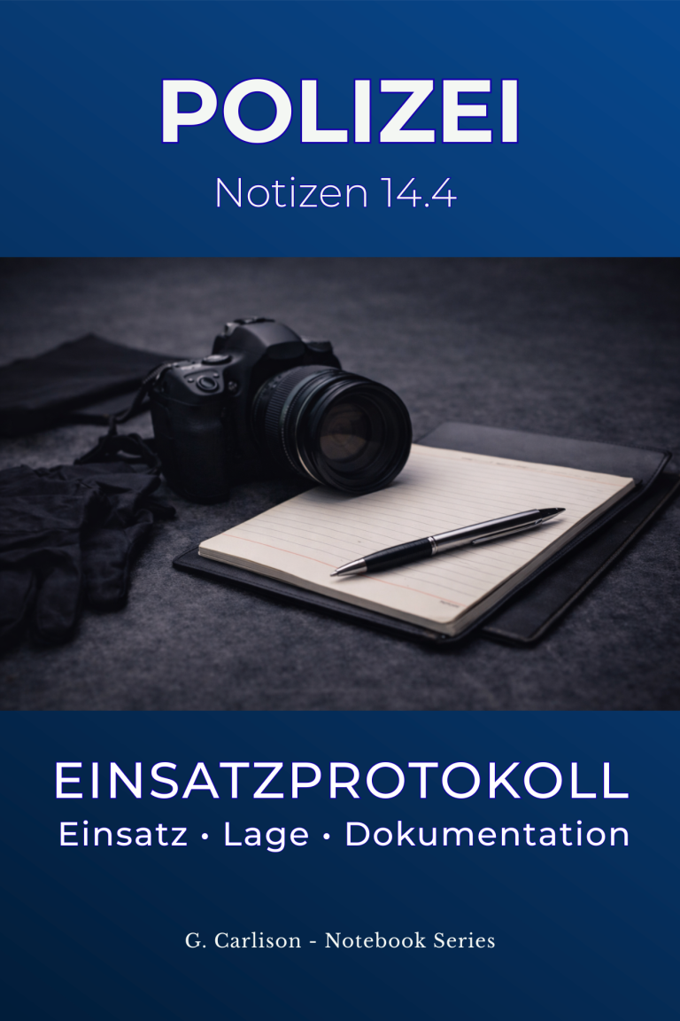 Cover des kreativen Notizbuchs von G. Carlison, liniertes Journal für Webadressen und Passwörter im Kleinformat