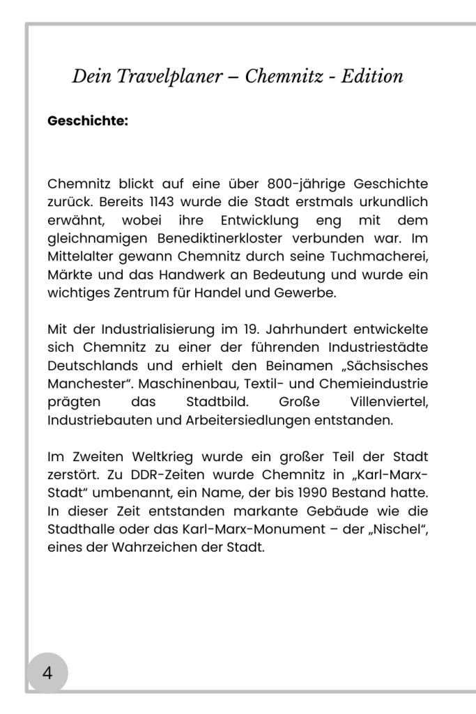 Geschichte Chemnitz